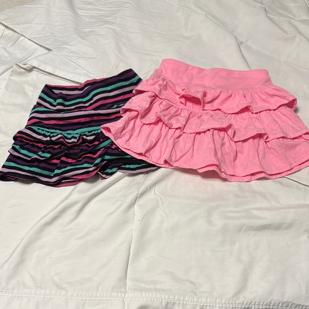 Garanimals Pink Ruffled and Striped Skirt Set